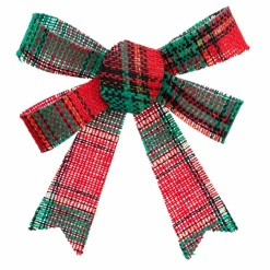 Décoration De Sapin|Feeric Lights & Christmas Lot de 3 noeuds (H12 cm) Scott Vert