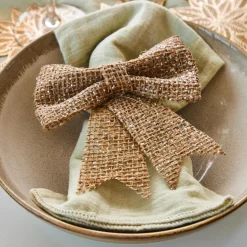 Décoration De Sapin|KAEMINGK Lot de 2 noeuds (H14 cm) Tresor jute Naturel