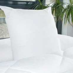 Couette, Oreiller, Traversin|EMINZA Lot de 2 oreillers carrés moelleux (60 x 60 cm) Volume Blanc