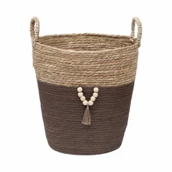 Panier Et Organisateur|Accessoire Salle De Bain|TENDANCE Lot de 3 paniers à linge (H45 cm) Jya Taupe