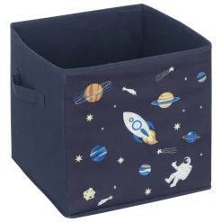 Rangement Enfant|ATMOSPHERA Lot de 2 paniers de rangement enfant (29 x 29 cm) Espace Bleu