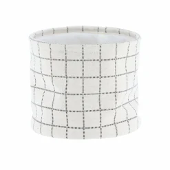 Panier Et Organisateur|Accessoire Salle De Bain|TENDANCE Lot de 3 paniers de rangement (H17 cm) Carreaux Blanc