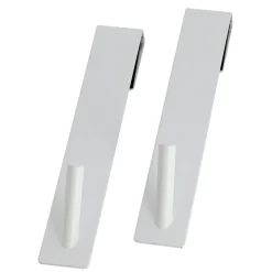 Rangement Salle De Bain|TENDANCE Lot de 2 patères à suspendre spécial paroi de douche (H18 cm) Blanc