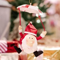 Décoration De Sapin|KAEMINGK Lot de 2 personnages à suspendre (H12 cm) Messieurs rigolos Rouge