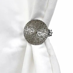 Embrasse, Pince Et Anneaux|LUANCE Lot de 2 pinces rideau Archi Chrome Argent