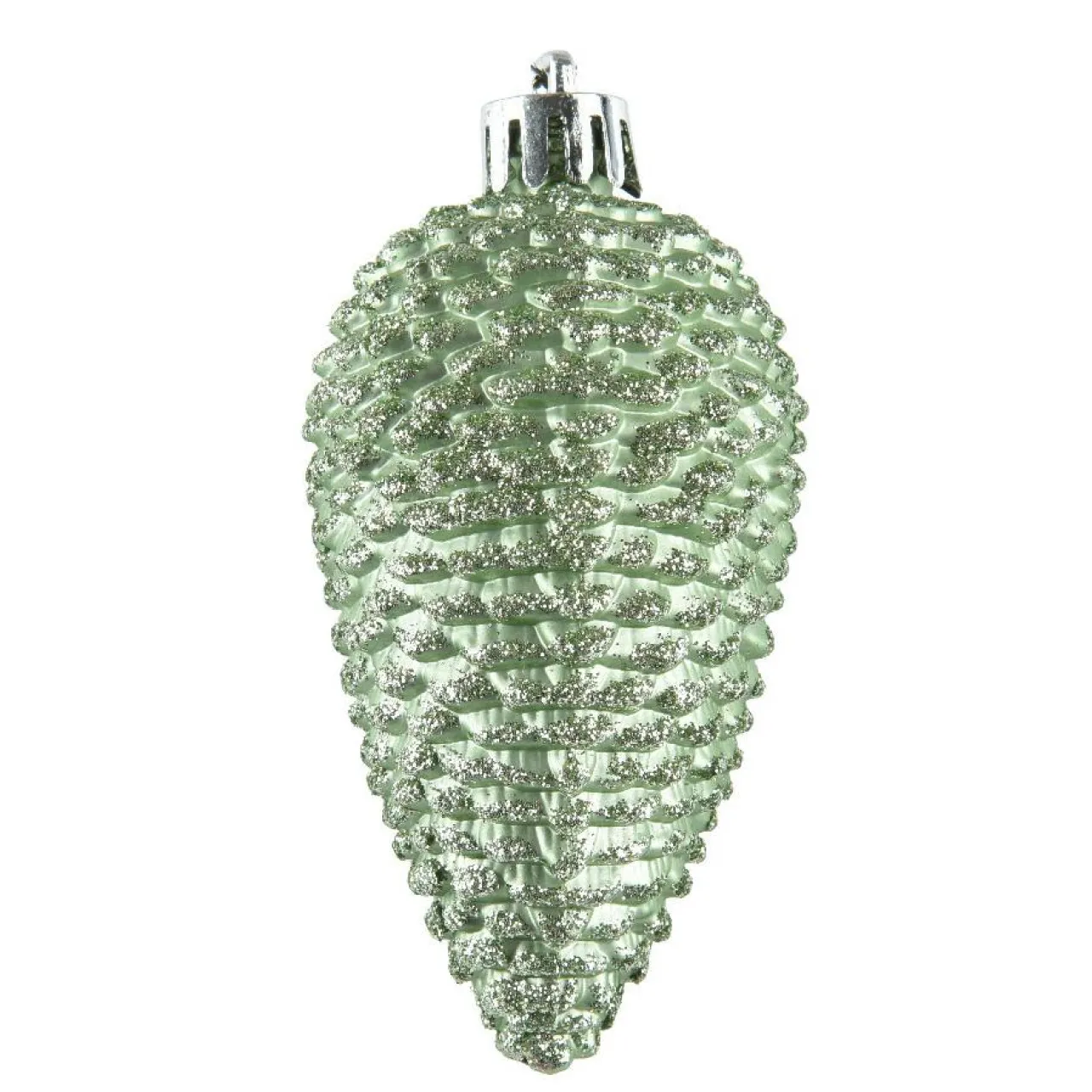 Décoration De Sapin|KAEMINGK Lot de 6 pommes de pin à suspendre (H8 cm) Alpine Vert matcha