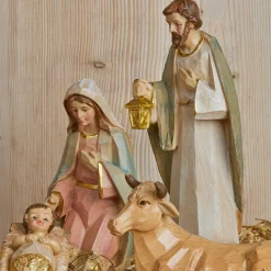 Personnages De Crèche|KAEMINGK Lot de 8 santons (Hauteur 9 cm) de Gioia Beige