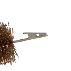 Décoration De Sapin|FEERIC LIGHTS Lot de 4 sapins sur pince (H15 cm) Forêt enchantée Marron