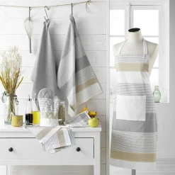 Serviette De Table|douceur d'intu017drieur Lot de 3 serviettes coton tissé (40 x 40 cm) Iliabe hes Blanc