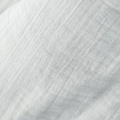 Serviette De Table|EMINZA Lot de 3 serviettes gaze de coton (40 x 40 cm) Gaïa Gris nuage Gris clair