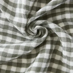 Serviette De Table|EMINZA Lot de 3 serviettes gaze de coton (40 x 40 cm) Gaïa vichy Vert romarin