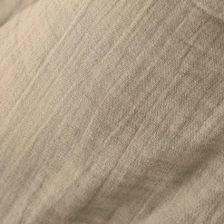 Serviette De Table|EMINZA Lot de 3 serviettes gaze de coton (40 x 40 cm) Gaïa Ficelle