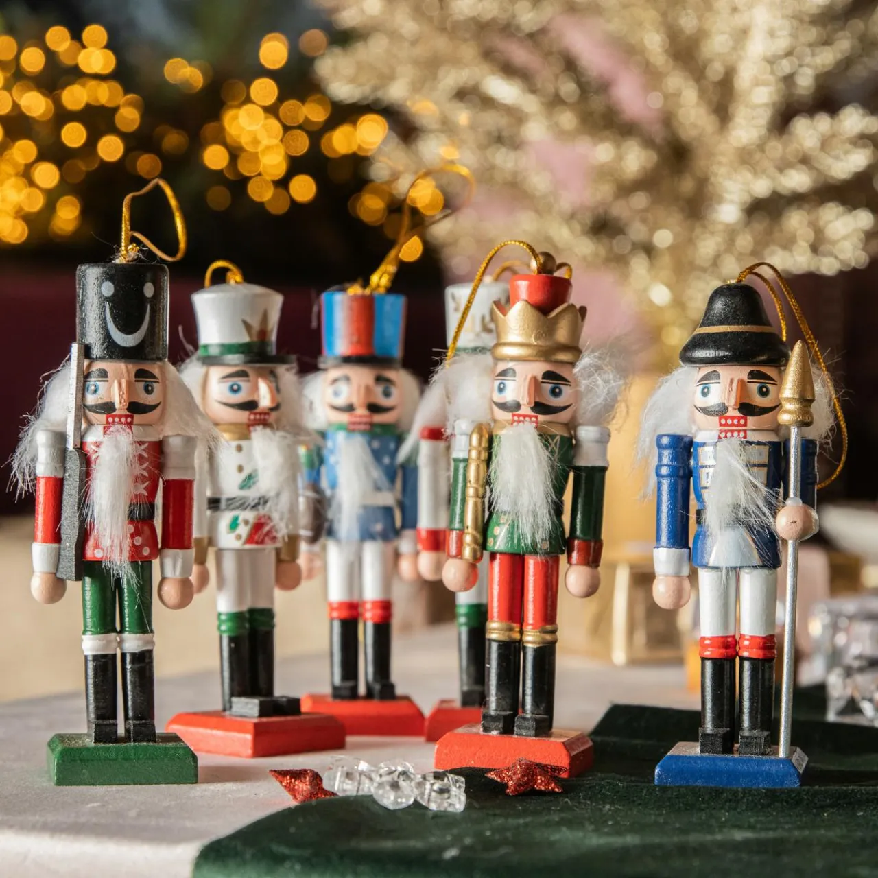 Décoration De Sapin|KAEMINGK Lot de 6 soldats Casse-noisette à suspendre (H12 cm) Multicolore