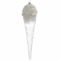 Décoration De Sapin|KAEMINGK Lot de 2 stalactites à suspendre (H24 cm) Cornet de glace Transparent