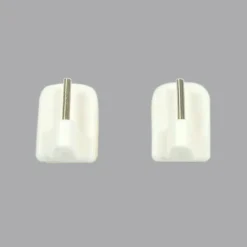 Tringle Voilage Et Support|LUANCE Lot de 4 supports adhésifs Blanc