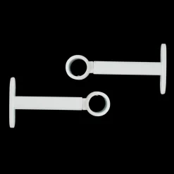 Tringle Plafond|Tringle À Rideau, Barre Et Support|LUANCE Lot de 2 supports tringles extensibles ( L90 - L150 / D20 mm) Jim mat Blanc