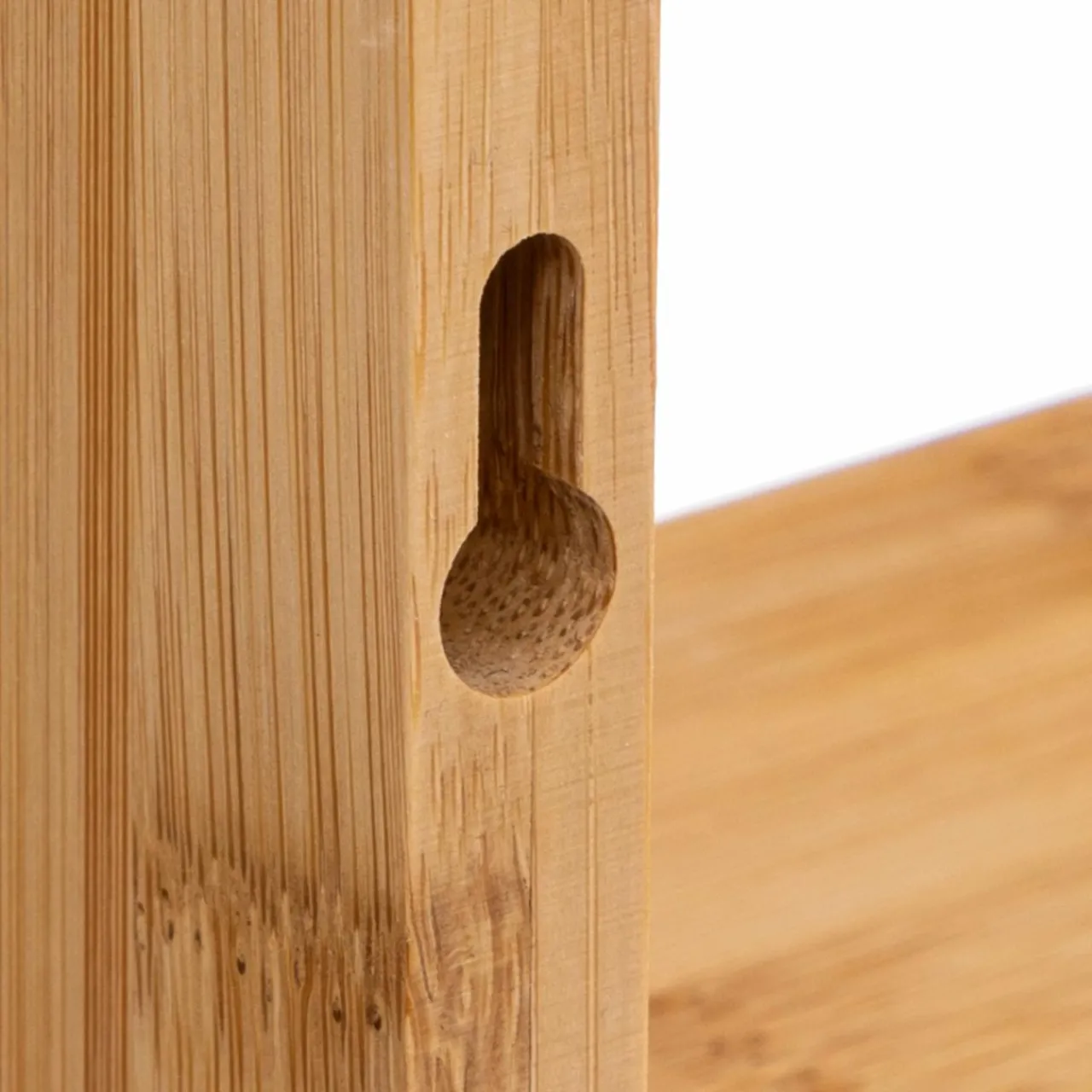 Étagère Murale|ATMOSPHERA Lot de 3 étagères bambou (L22-32-42 cm) Fixy Naturel