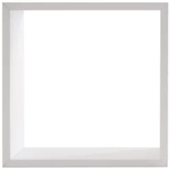 Étagère Murale|ATMOSPHERA Lot de 3 étagères bois (H24-27-30 cm) Cube Blanc