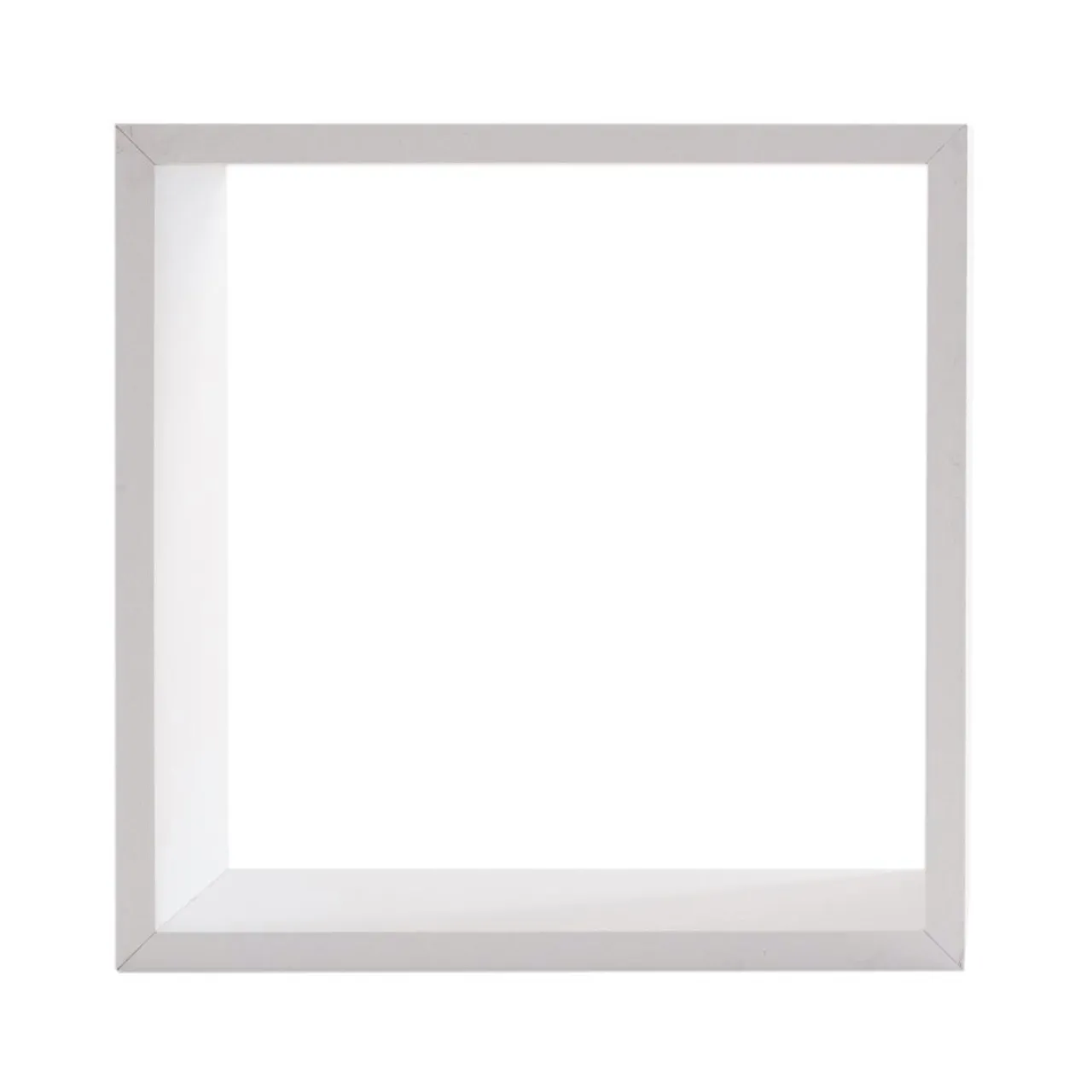 Étagère Murale|ATMOSPHERA Lot de 3 étagères bois (H15-20-25 cm) Cube Blanc
