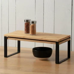 Rangement Et Organisateur|5 Five Simply Smart Lot de 2 étagères gigognes (40 x H15 cm) Blackbambou Noir