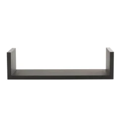 Étagère Murale|ATMOSPHERA Lot de 3 étagères murales en bois (L22-32-42 cm) Bord Noir