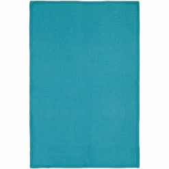 Accessoire Cuisine|ATMOSPHERA Lot de 3 torchons Geom Bleu canard