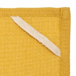 Accessoire Cuisine|ATMOSPHERA Lot de 3 torchons Geom Jaune ocre