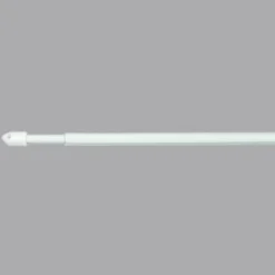 Tringle Voilage Et Support|LUANCE Lot de 2 tringles extensibles rondes (60 à 80 cm) Blanc