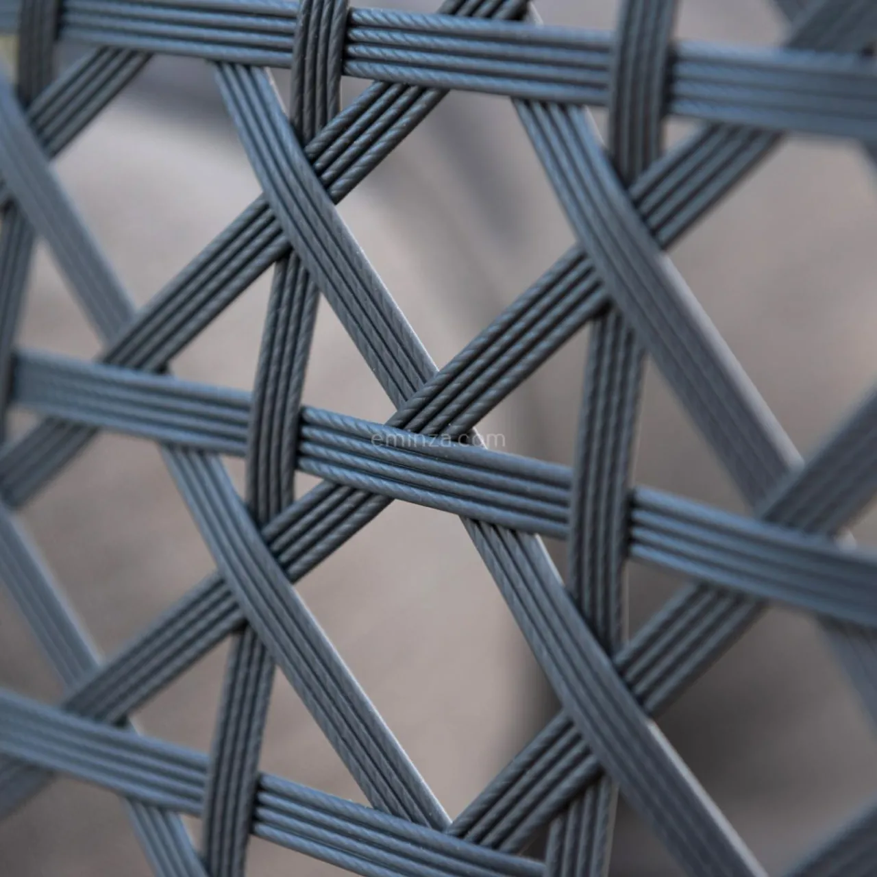 Balancelle|MOBELLIA Loveuse suspendue en résine tressée Coral Gris Anthracite