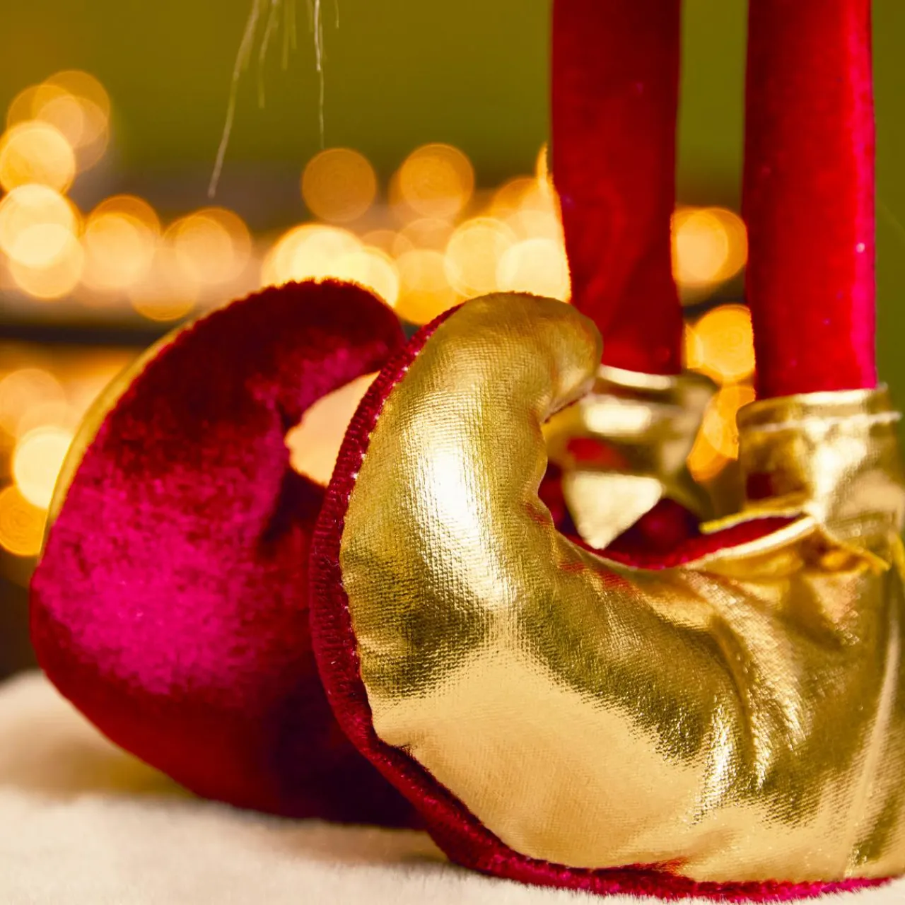 Père Noël, Animaux Et Personnage|KAEMINGK Lutin de Noël debout (H39 cm) Arlequin et doré Bordeaux