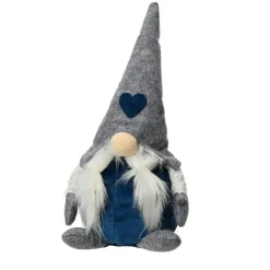 Père Noël, Animaux Et Personnage|KAEMINGK Lutin de Noël (H30 cm) Huguette chapeau pointu Gris