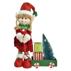 Père Noël, Animaux Et Personnage|CHRISTMAS DREAM Lutin farceur (H45 cm) Martine et cadeaux Multicolore