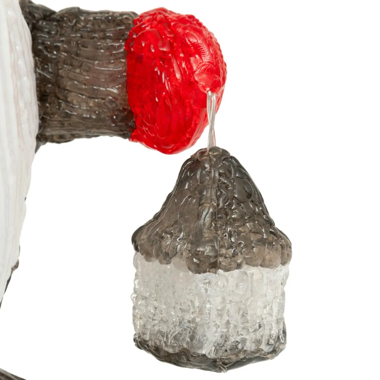 Déco Et Objet Lumineux|JJA Lutin lumineux solaire 40 LED (H39 cm) Lanterne de nuit Blanc froid Gris