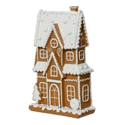 Déco Et Objet De Noël|KAEMINGK Maison décorative (H21 cm) Crème anglaise et pain d'épices Marron