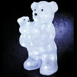 Déco Et Objet Lumineux|JJA Maman Ours lumineuse 56 LED (H44 cm) Bébé Whisper froid Blanc