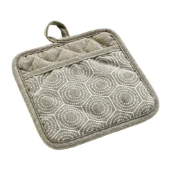 Accessoire Cuisine|douceur d'intu017drieur Manique avec poche coton (18,5 x 18,5 cm) Alveis Beige