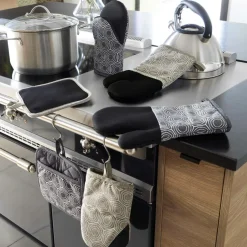 Accessoire Cuisine|douceur d'intu017drieur Manique avec poche coton (18,5 x 18,5 cm) Alveis Beige