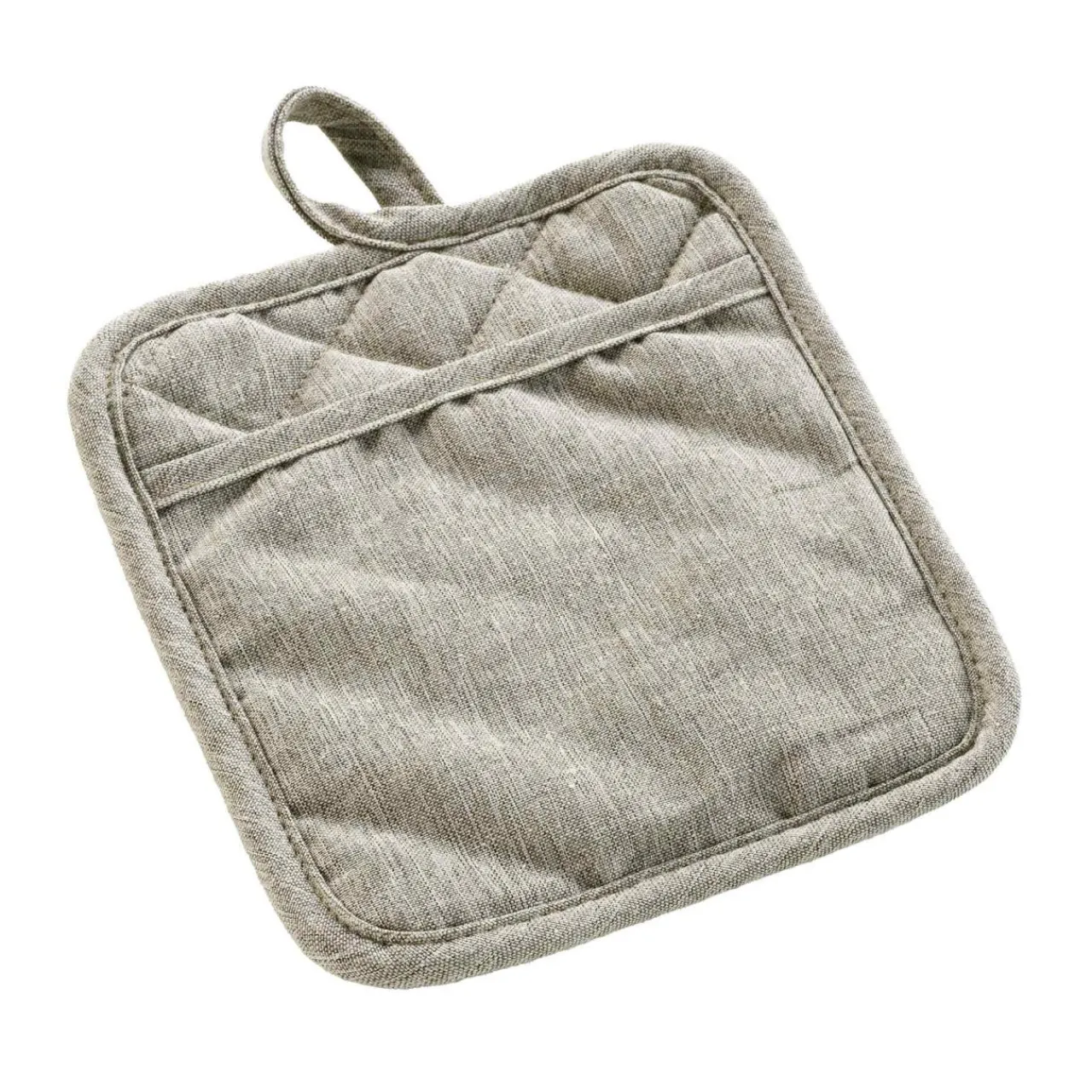 Accessoire Cuisine|douceur d'intu017drieur Manique avec poche en coton (18,5 x 18,5 cm) Adam Beige