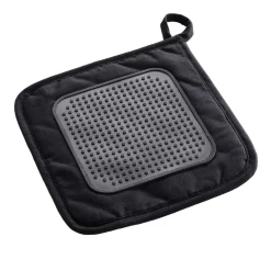 Accessoire Cuisine|douceur d'intu017drieur Manique en coton (19 x 19 cm) Solaris e Noir