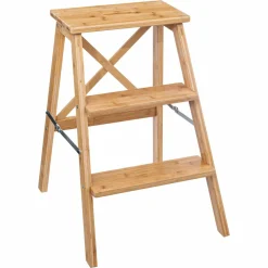 Pouf, Tabouret|ATMOSPHERA Marche pied Bambou (H63 cm) 3 marches Naturel