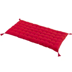 Coussin De Sol|EMINZA Matelas de sol coton (120 x 60 cm) Pixel Rouge