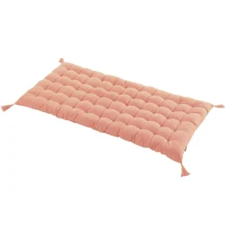 Coussin De Sol|EMINZA Matelas de sol coton (120 x 60 cm) Pixel Rose Pêche