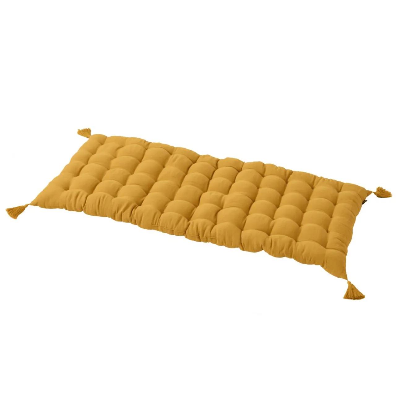 Coussin De Sol|EMINZA Matelas de sol gaze de coton (60 x 120 cm) Gaïa Jaune safran