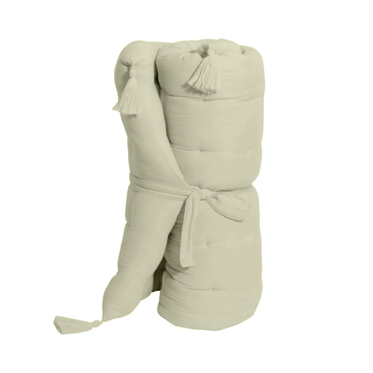 Coussin De Sol|EMINZA Matelas de sol gaze de coton (60 x 120 cm) Gaïa Vert tilleul