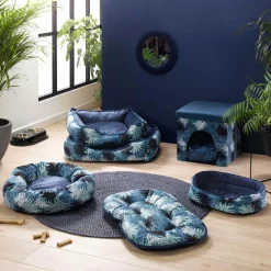 Panier, Coussin Et Plaid|LOVE STORY Matelas flocon pour chat et chien Eden L69 cm Bleu