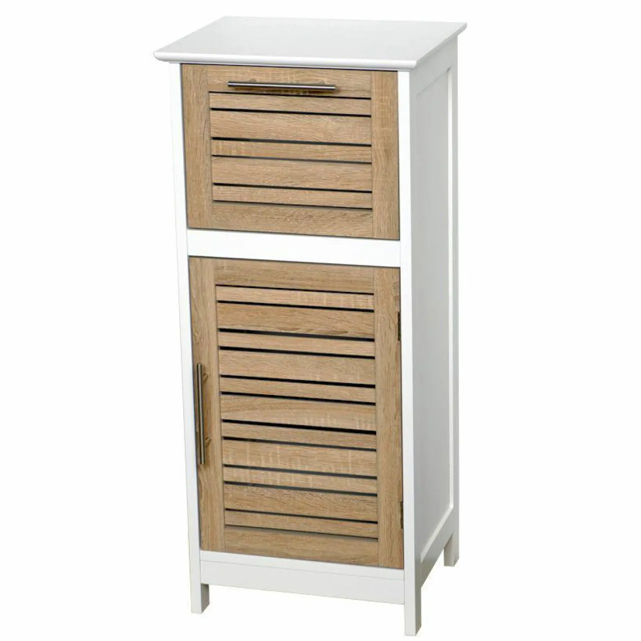 Meuble Salle De Bain|Rangement Salle De Bain|TENDANCE Meuble bas de salle de bain (37 x H83 cm) Stockholm Bois