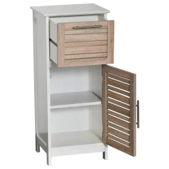 Meuble Salle De Bain|Rangement Salle De Bain|TENDANCE Meuble bas de salle de bain (37 x H83 cm) Stockholm Bois