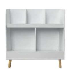 Petit Meuble Enfant|EMINZA Meuble de rangement enfant bois 5 cases (H70 cm) Hector Blanc
