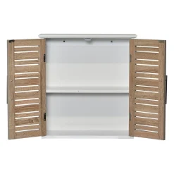 Meuble Salle De Bain|Rangement Salle De Bain|TENDANCE Meuble haut de salle de bain (52 x H55 cm) Stockholm Bois