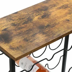 Range Bouteilles|EMINZA Meuble range-bouteilles industriel 20 emplacements (H74 cm) Victor Noir